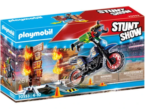 Playmobil Stuntshow Moto Con Muro De Fuego 70553 -Playmobil Tienda 1999956377g00