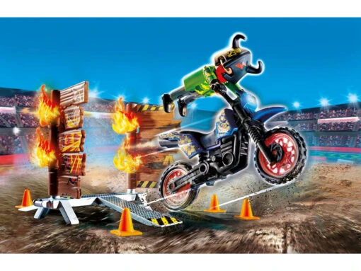 Playmobil Stuntshow Moto Con Muro De Fuego 70553 -Playmobil Tienda 1999956377g01