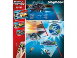 Playmobil Policía Paracaídas Persecución Del Vehículo Anfibio 70781 -Playmobil Tienda 1999962596g02