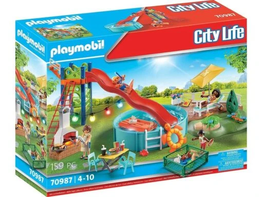 Playmobil Casa Moderna Fiesta En La Piscina Con Tobogán 70987 -Playmobil Tienda 1999962655g00