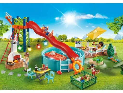 Playmobil Casa Moderna Fiesta En La Piscina Con Tobogán 70987 -Playmobil Tienda 1999962655g01