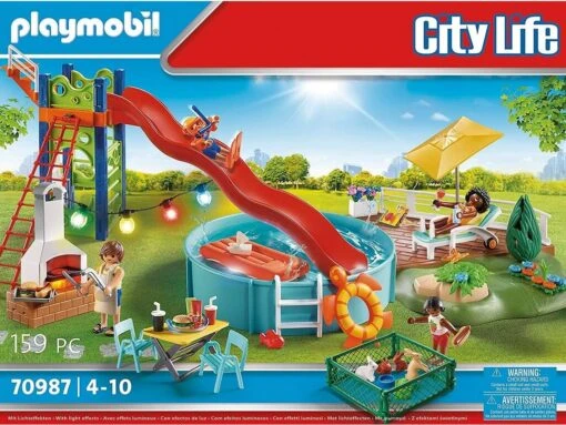 Playmobil Casa Moderna Fiesta En La Piscina Con Tobogán 70987 -Playmobil Tienda 1999962655g06