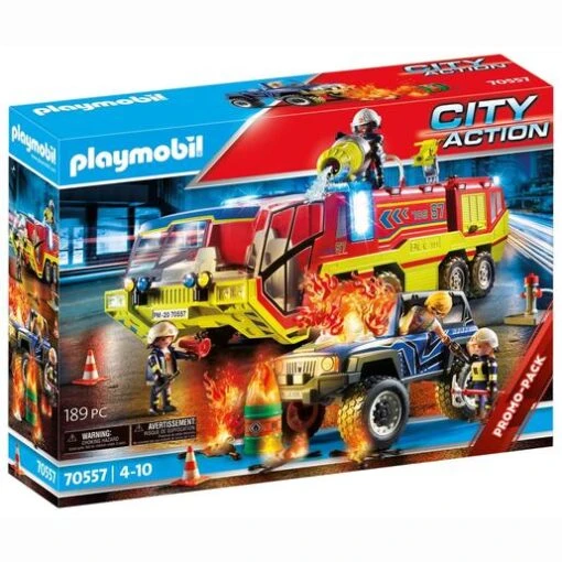 Playmobil - Operación De Rescate Con Camión De Bomberos 70557 -Playmobil Tienda medias 103