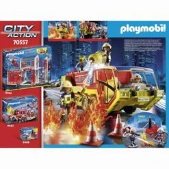 Playmobil - Operación De Rescate Con Camión De Bomberos 70557 -Playmobil Tienda medias 107