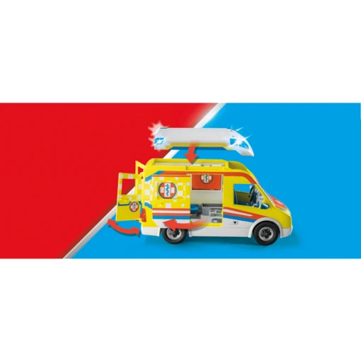 PLAYMOBIL® Ambulancia Con Luz Y Sonido -Playmobil Tienda playmobil ambulancia con luz y sonido a394624 3