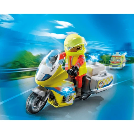 PLAYMOBIL ® Médico De Urgencias En Moto Con Luz Intermitente -Playmobil Tienda playmobil medico de urgencias en moto con luz intermitente a394627 2