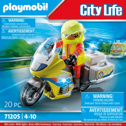 PLAYMOBIL ® Médico De Urgencias En Moto Con Luz Intermitente -Playmobil Tienda playmobil medico de urgencias en moto con luz intermitente a394627 4